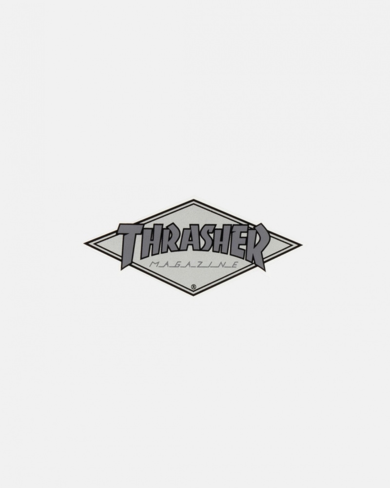 Stickers Thrasher Magazine Diamond Sticker Grises | RWQ-094721