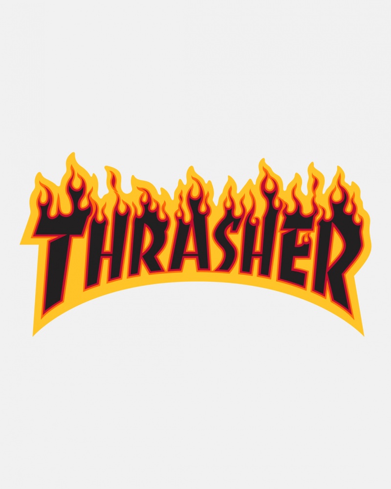 Stickers Thrasher Magazine Flame Sticker Negros | RAZ-594327
