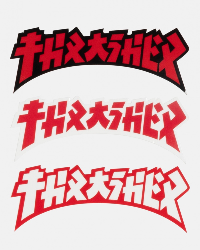 Stickers Thrasher Magazine Godzilla Die Cut Sticker (25 Pack) Negros | UBJ-135964