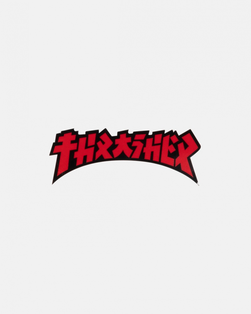 Stickers Thrasher Magazine Godzilla Die Cut Sticker Negros | PLE-273106