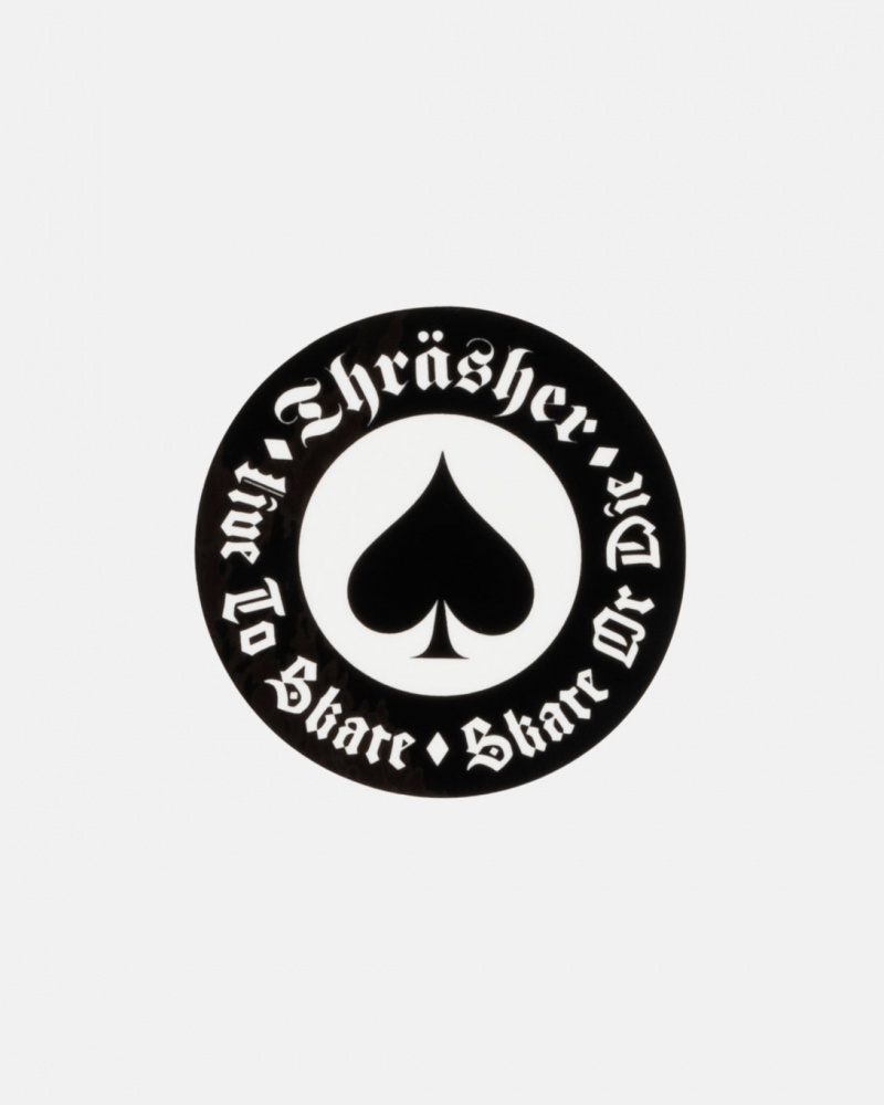 Stickers Thrasher Magazine Oath Sticker Negros | GRC-289467