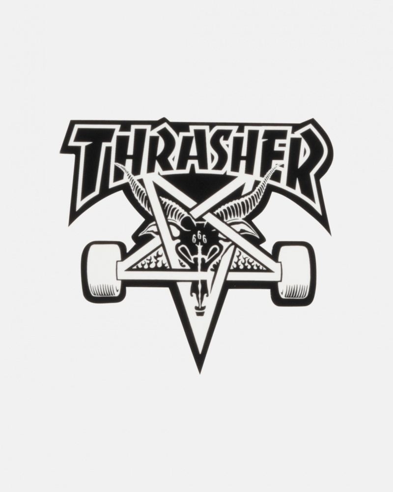 Stickers Thrasher Magazine Skategoat Sticker (25 Pack) Blancos | YGL-728519