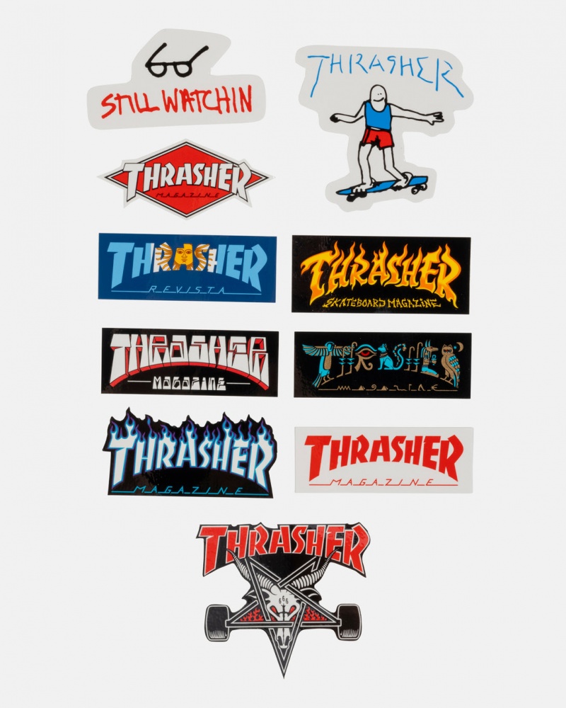Stickers Thrasher Magazine Thrasher Sticker (10 Pack) Multi | EYV-340872