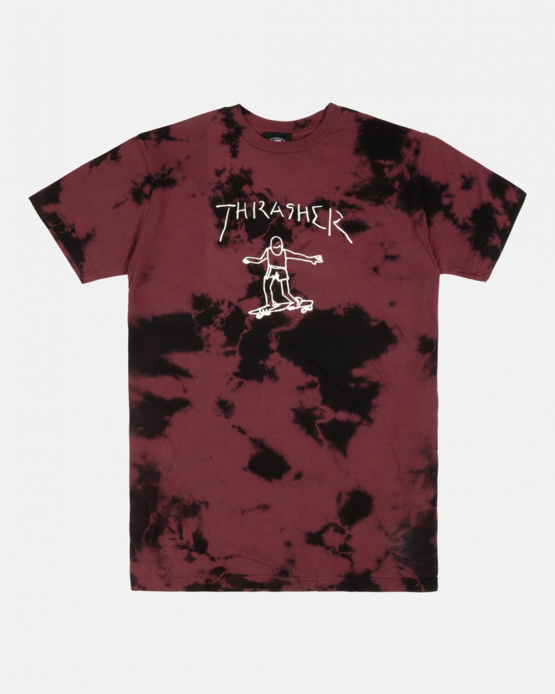 T-Shirts Thrasher Magazine Gonz T-Shirt Vino | KER-387901