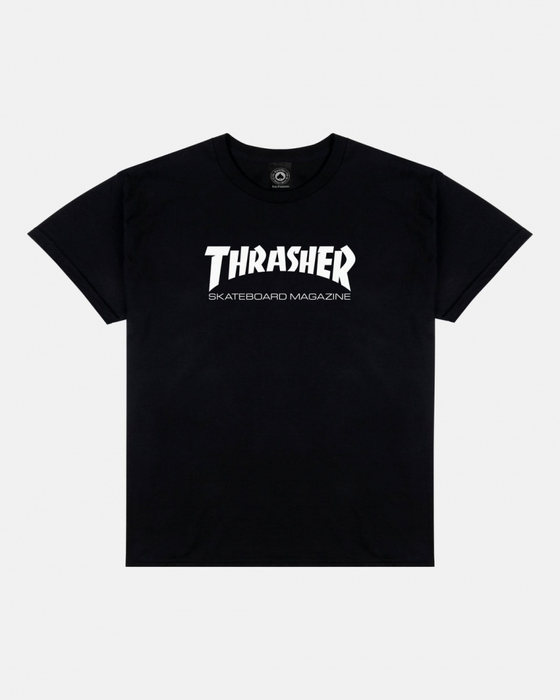 T-Shirts Thrasher Magazine Skate Mag Infant T-Shirt Negros | HFU-067832