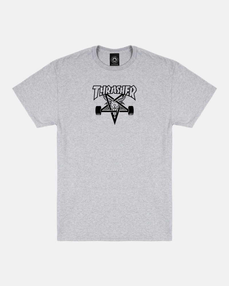 T-Shirts Thrasher Magazine Skategoat T-Shirt Grises | NPY-178246